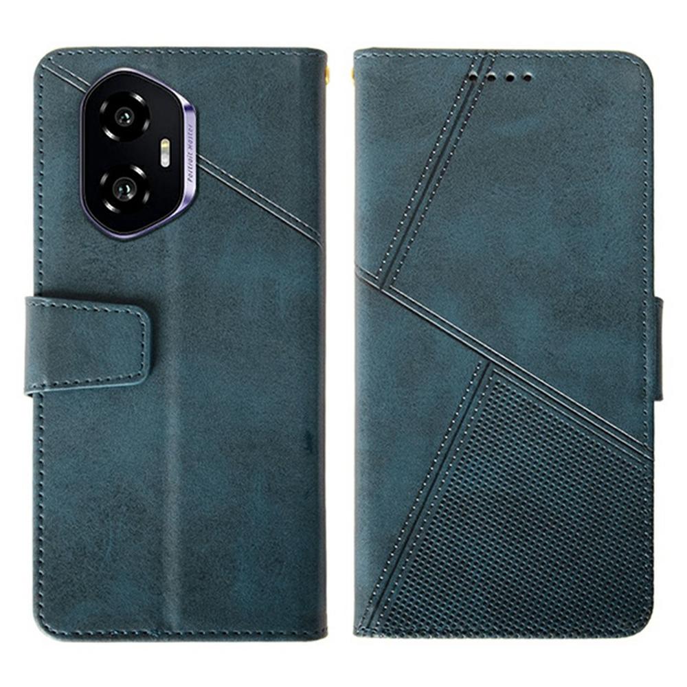 

IDEWEI For Honor 300 Чехол Кожаный Кошелек Чехол Телефон Подставка Текстура Телячьей Кожи Blue