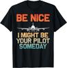 Funny Pilot Art For Men Women Kids Aviation Airplane Pilot T-Shirt