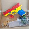 Non-Toxic Building Block Pistol Continuous Firing Toy Gun Shell Throwing Airsoft Blowback Empty Hanging Outdoor Cs Weapon For Children Adult