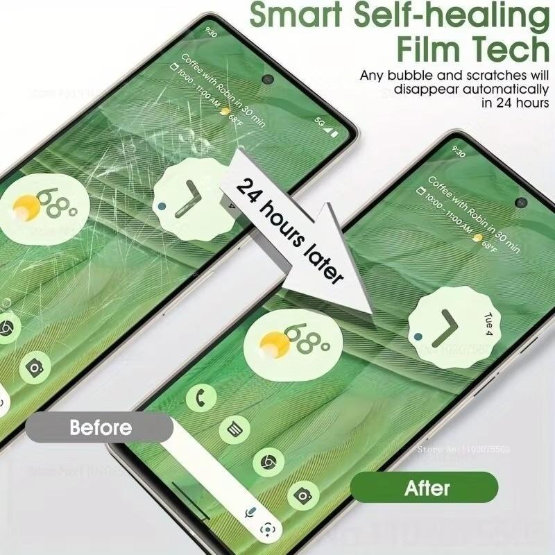 Hydrogel film, suitable for Google Pixel 11 Pro 9Pro 10Pro XL HD transparent screen protective film, suitable for Pixel 8 7 6a 6 Pro HD soft film