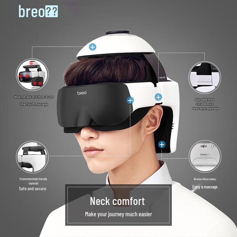 Breo iDream3s Smart Head and Eye Massager