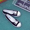 Fashion Women Shoes Ballet Flats Loafers Casual Breathable Women Flats Slip On Fashion 2025 Canvas Flats Shoes Women Low Shallow Mouth