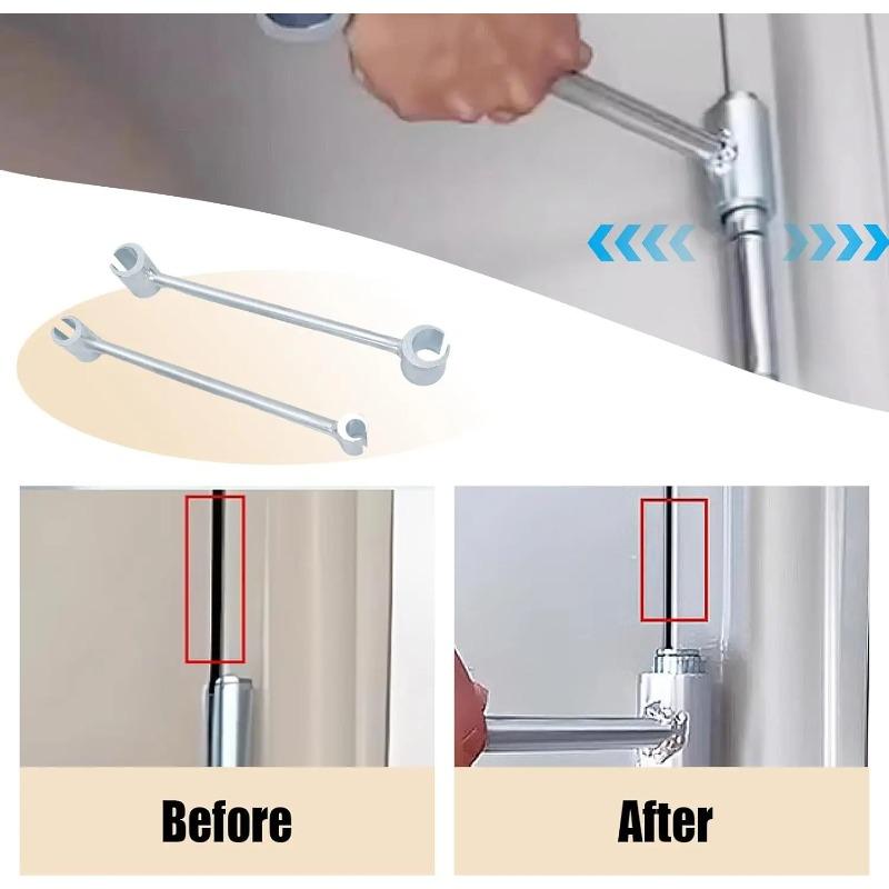 Door Hinge Gap Adjusting Wrench Double Head Door Hinge Repair Spanner Hinges Repair Wrenches Hand Tools Spanners for Round Bolt