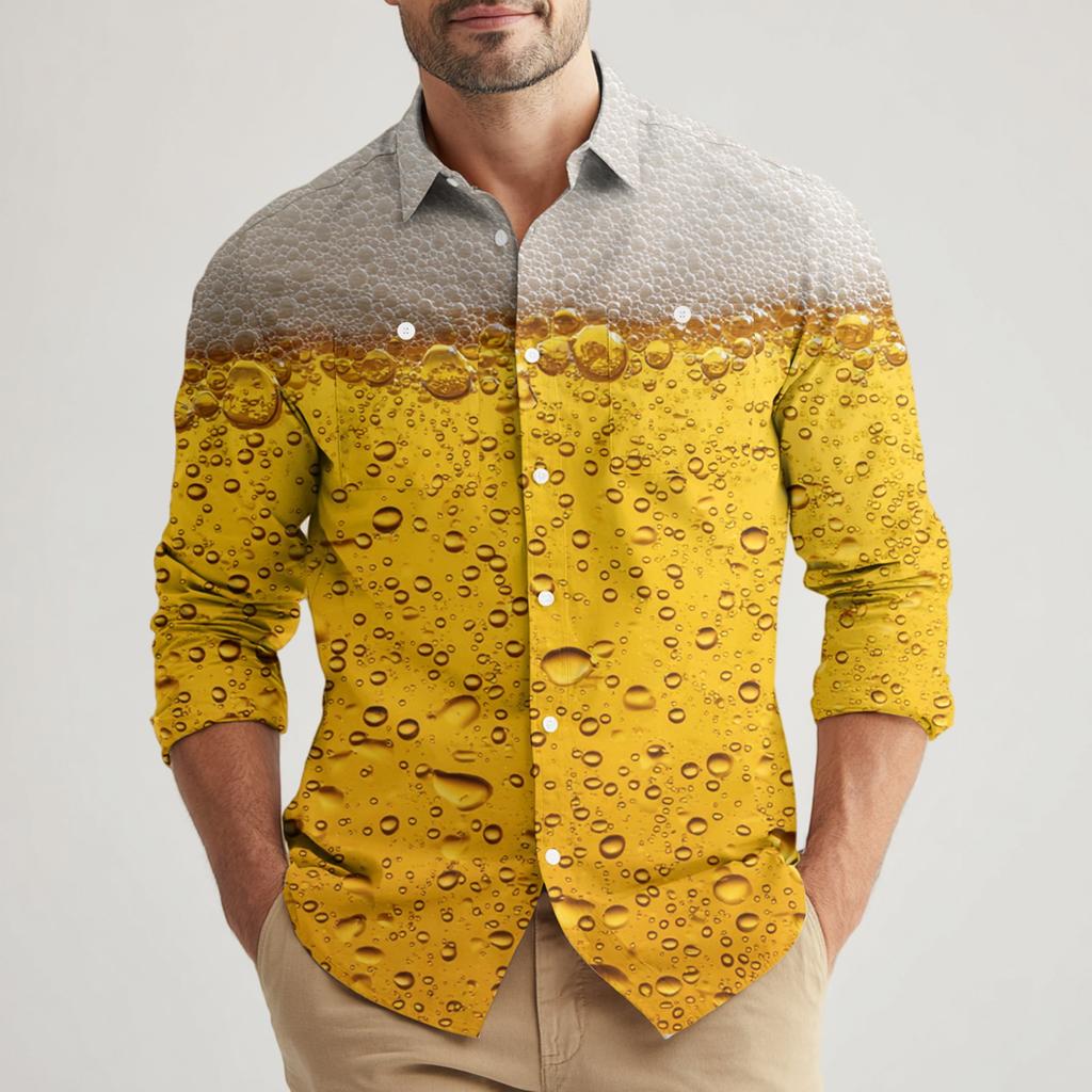 Men's Loose And Casual Long-sleeved Shirt