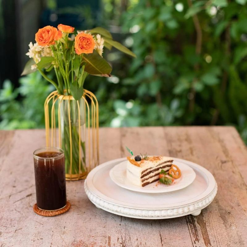 Retro Wooden Round Storage Tray Household Tea Tray Kitchen Dining Room Service Plate Multifunctional Storage Tray