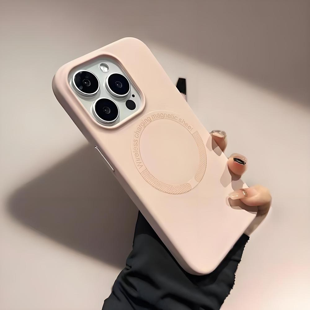 MagSafe Liquid Silicone Phone Case for Apple iPhone 16Promax - Mykt silikon, fallbestandig telefondeksel for Apple iPhone 16/15/14/13/12/Pro/Promax