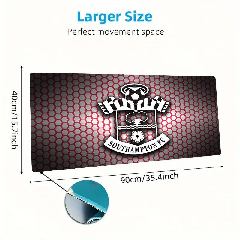 Southampton fc Logo Color Mouse Pad Large Gaming Table Cushion Non-slip Laptop Tablet Big Mousepad XXL Mat Mini PC Playmat With Lock edge