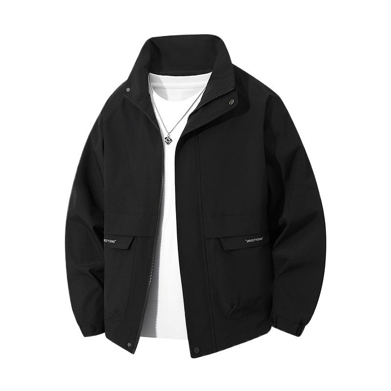 Herrenjacke Motorradbekleidung Jacke Lässig Vielseitig Frühling und Herbst