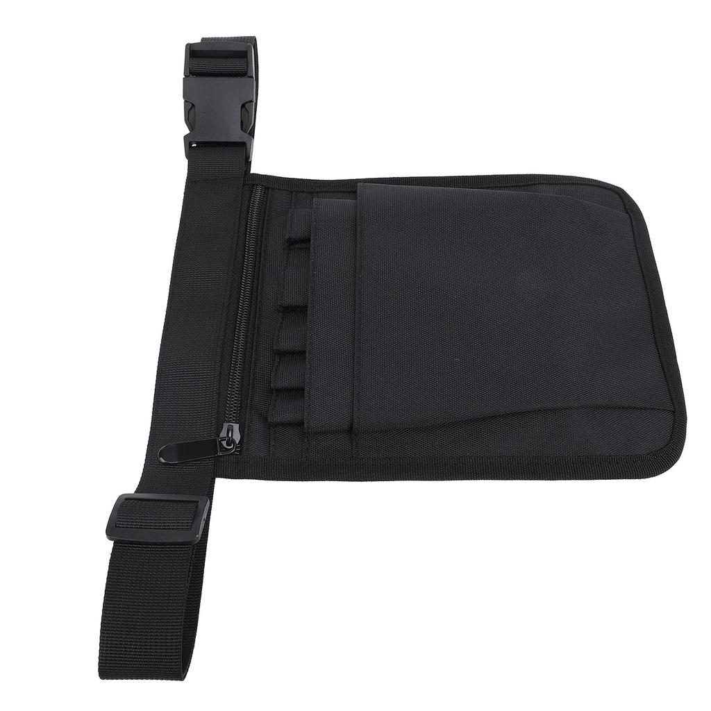 Fanny Pack Black 900D Nylon Multifunctional Portable Toolkit Belt Organizer Bag for Pens Markers