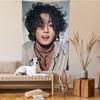 JJungkookS Singer Cartoon Tapestry Art Science Fiction Room Home Decor Wall Hanging Sheets