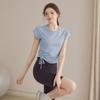Women's High-End Short-Sleeved Tight-Fitting Yoga Tops for Running, Pilates, & Summer Fitness
