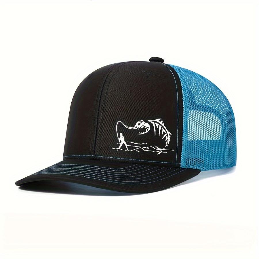 Nieuwe Unisex Ga Vissen Borduurwerk Baseball Net Caps Lente en Zomer Buiten Verstelbaar Casual Hoeden Zonbescherming Hoed