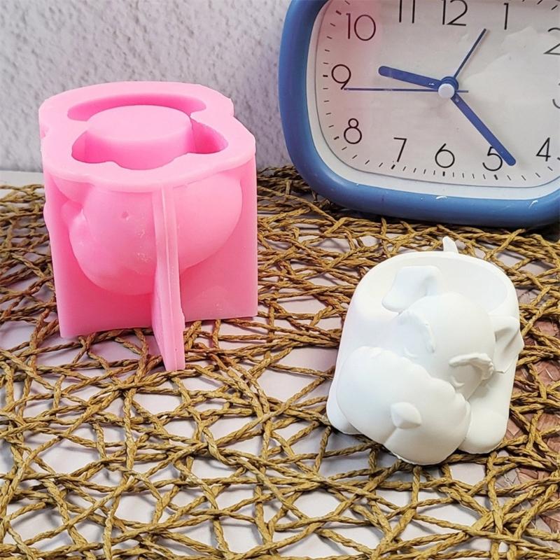 Schlafender Hund Gießformen Gipsformen Tier Silikonform Ornamente Formen DIY Gussformen Epoxidharz Formen