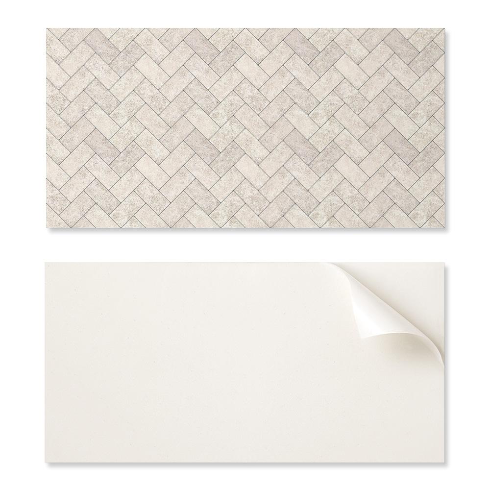 Decorative Self-Adhesive Vinyl Panel - For Hallway 120x60 cm Herringbone Pattern