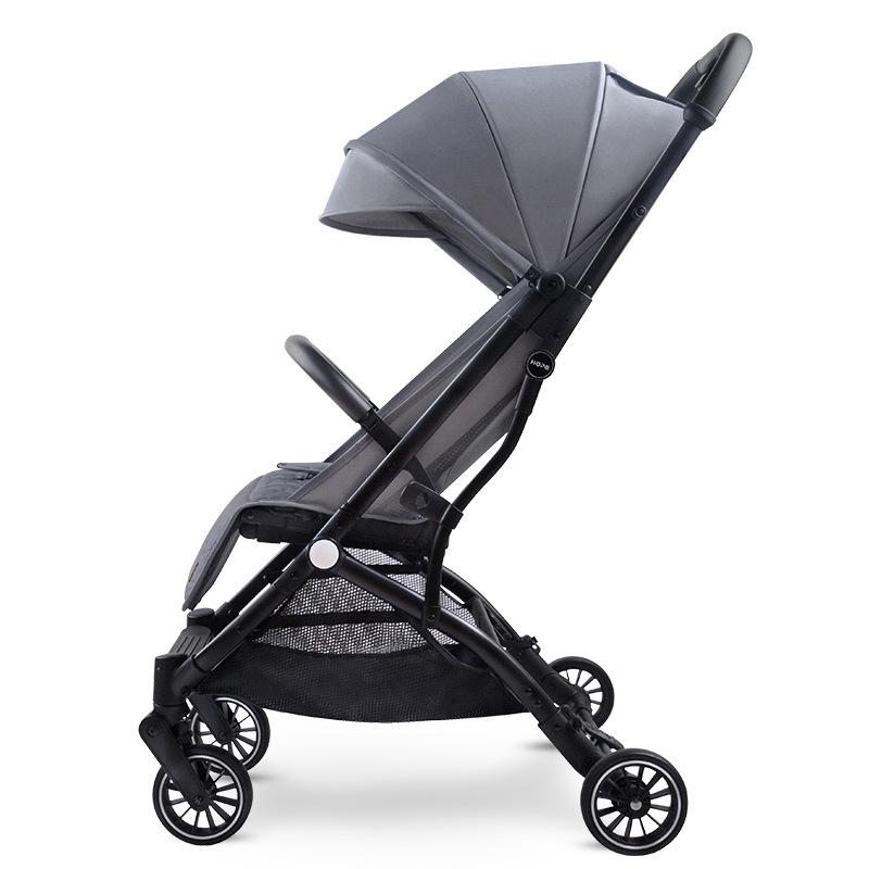 He Bao Baby Stroller: Reinforced Two-Way, One-Key Folding, High-Landscape Pram