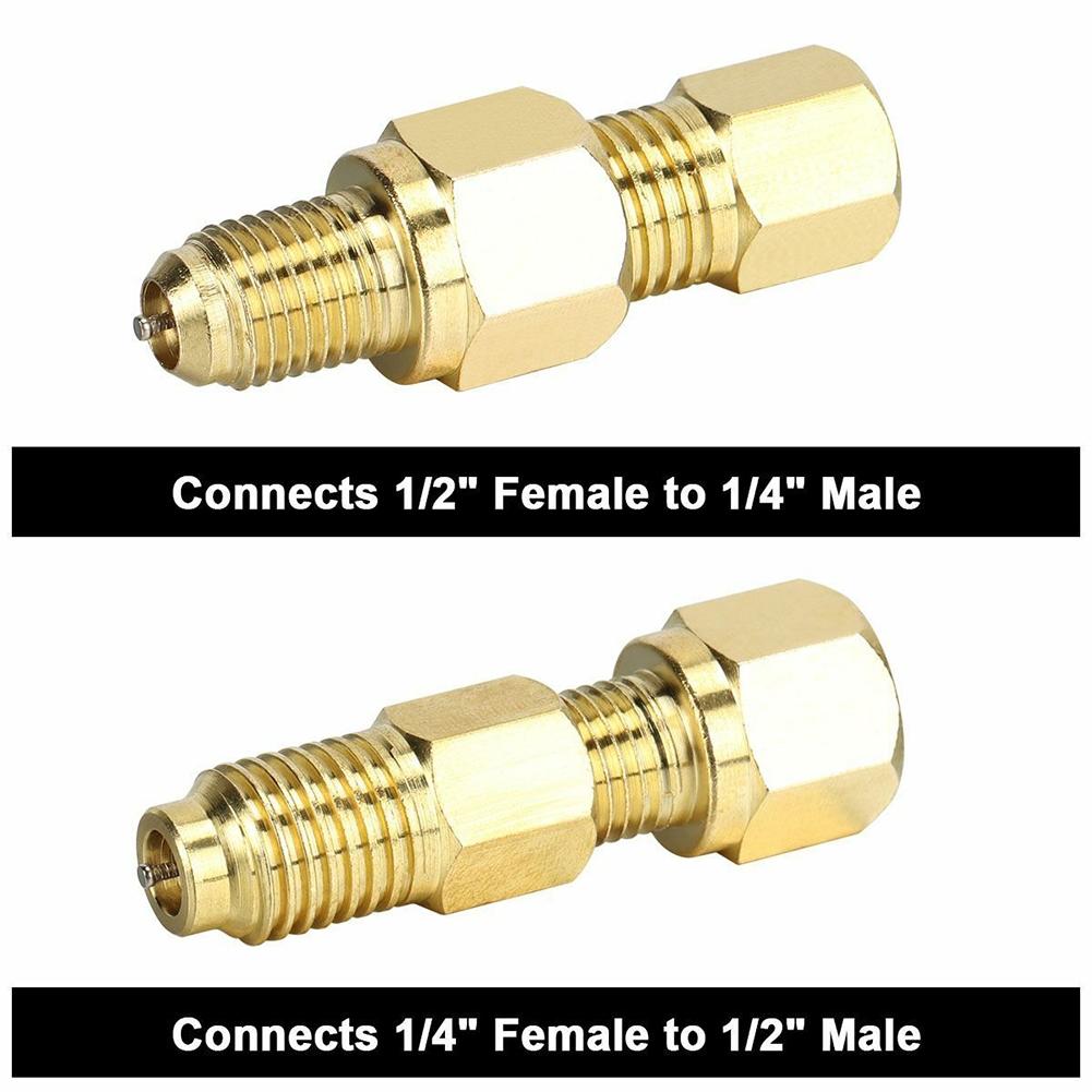 1/2 Acme Male Adapter Connectors 1/4 Female Flare Brass