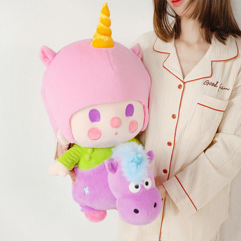 New POP MART Small Sweet Bean Animal Baby Collection, Plush Doll Mystery Boxes Single Mystery Box/Full Box 8 Pcs 6941448639893