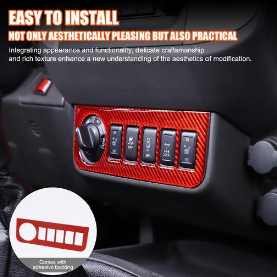 Glossy Piano Black 4WD Switch Bezel Trim Sticker For Nissan Frontier 2005-