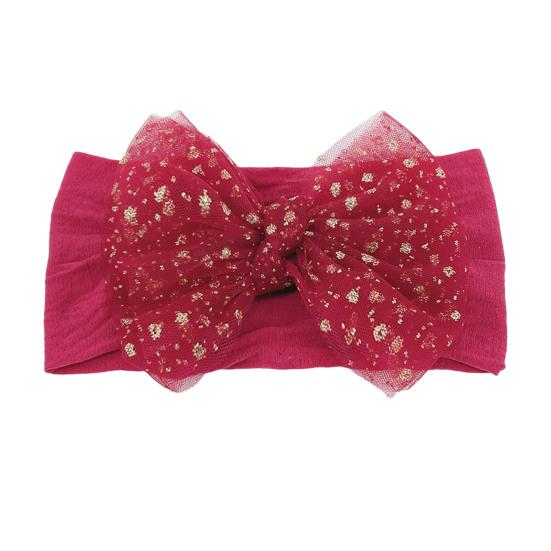 Dětská čelenka do vlasů, atraktivní, pohodlná na nošení, měkká na dotek, letní batolata, dívčí mašle s flitry a síťovanou přízí, dárek k narozeninám