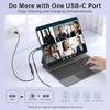 USB C To 3.5mm Headphone and Charger Adapter, 2 In 1 USB C To Aux Audio Adapter & 60W Fast Charging Dongle Compatible with iPhone 16/16 Pro/15,