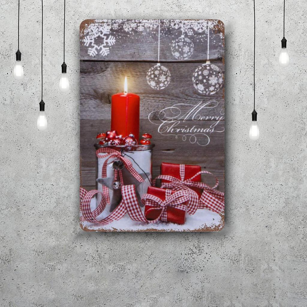 merry christmas Funny Bar Metal Sign Retro Plaque Vintage Sign Alcohol Drinker Pub Club Man Cave Kitchen Wall Decoration