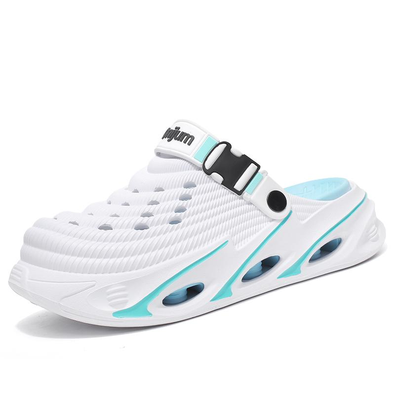 New Couple Models Hole Shoes Summer Women's Sandals Beach Lightweight Men's Slippers Baotou Waterproof Sandals Slippers Men