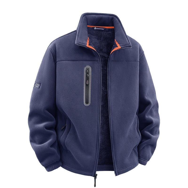 2025 zimní ochrana proti chladu ležérní větruodolná pánská móda stojáček zateplené pánské oblečení zateplená teplá bunda