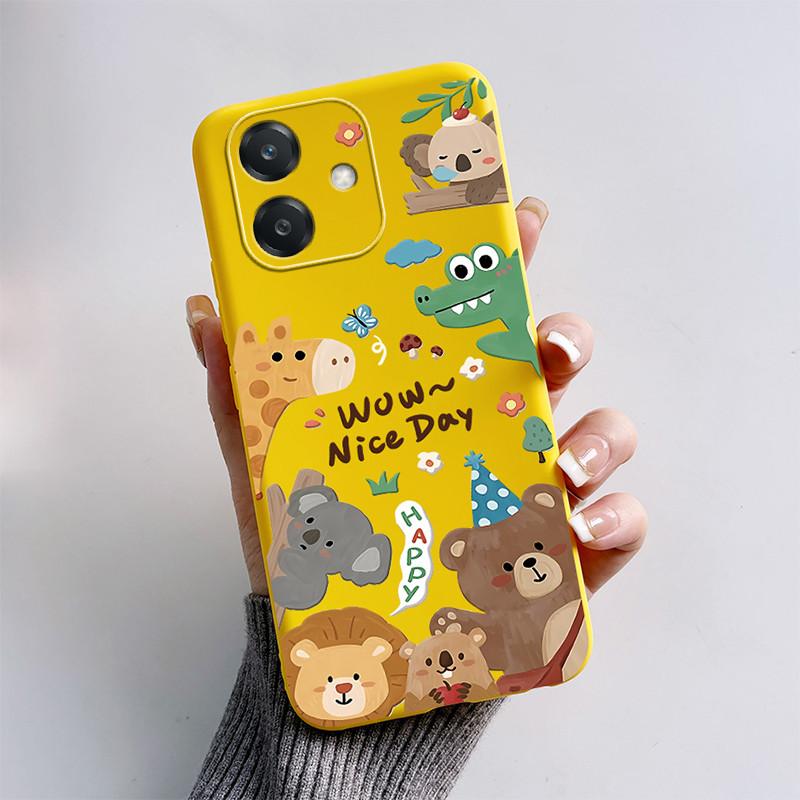 For Oppo A40 Case CPH2669 Cute Cartoon Cat Fox Painted Cover Soft Silicone Phone Case For Oppo A40M A 40 OppoA40 Fundas Bumper