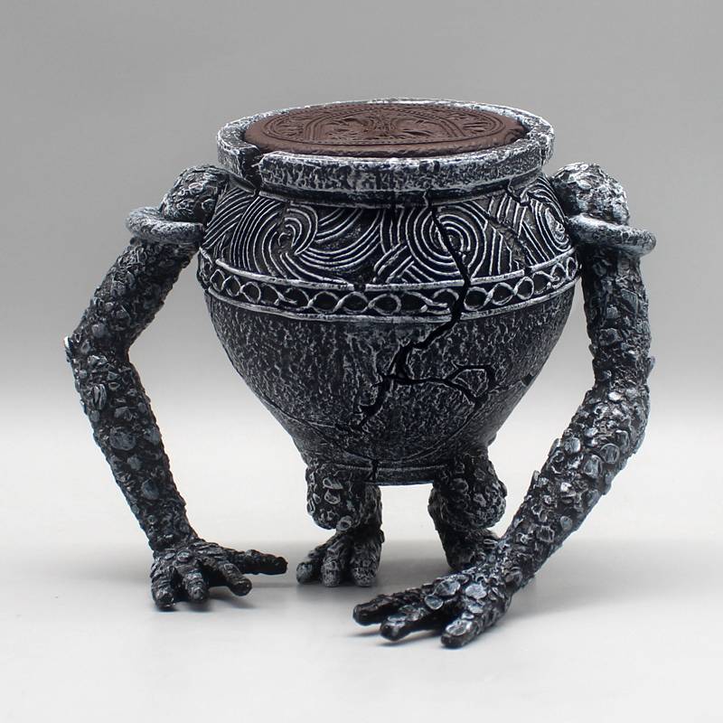 

14см Игровая периферия воин горшок Александр банка горшок брат модель смола украшения платиновый амулет Модель Подарок Игрушки коллекция no box