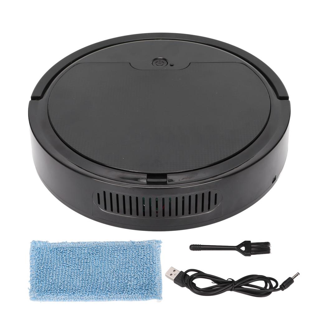 Robot Vacuum Cleaner Ultra Thin 1800PA Quiet Cleaning Robot for Pet Hair Low Pile Carpets Hard Floor