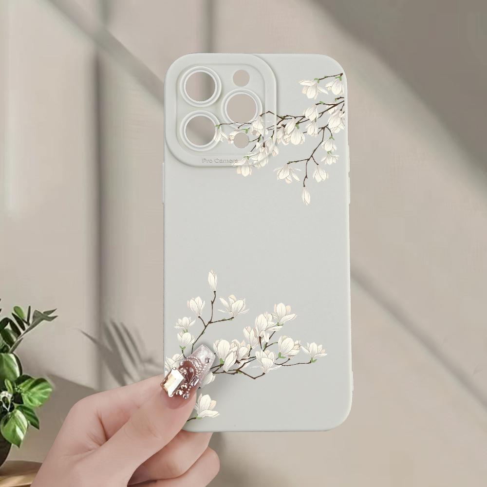 Creative flower pattern phone case suitable for iPhone 17 16 15 14 13 12 11 Pro/Max/Plus anti drop and shockproof back cover