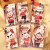 6pcs Cartoon New Year Red Envelopes Traditional Gifts Packing Bags  Celebration Party