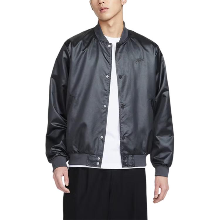 Nike Club Varsity Stand Collar Versatile Long Sleeve Jacket Men Jackets IF0728-010