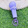 Kids Microphone Keychain Shape Recorder Pendant Reusable Recording Function Compactly Keyring Design Safe ABS Gift Item