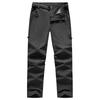 Gopuune Men's Quick-Drying Lightweight Hiking Pants with Water-Repellent Finish and Breathable Belt for Spring, Autumn, and Summer Use (Gray, Size M)