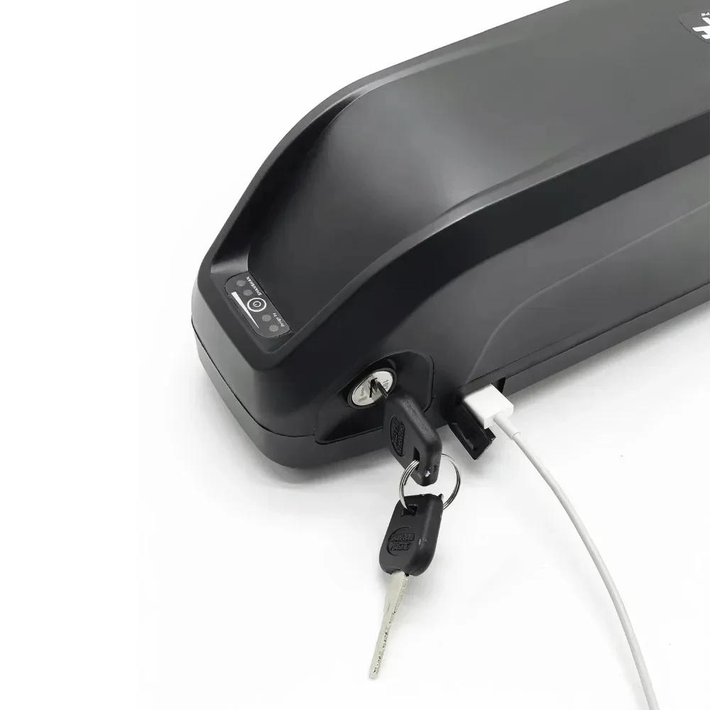 Akumulator litowo-jonowy do telefonu komórkowego Hailong USB, odpowiedni do Hailong 250W-1000W, 48V20Ah, wbudowany BMS + ładowarka 54,6V2A