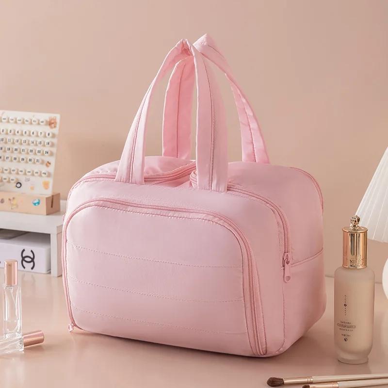 Cartoon Pattern Cute Portable Lightweight Makeup Bag Women's Travel Storage Bag Handheld Organizer Cosmetic Pouch Wash Bag