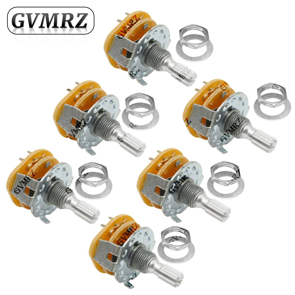 RS25 Rotary Band Switch 1P11T 2P4T 2P5T 2P6T 3P3T 3P4T 4P3T with Mounting Screw & Washer