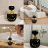 Large Capacity Cat Paw Foam Soap Dispenser Paw-Shaped Black Foaming Pump Bottles