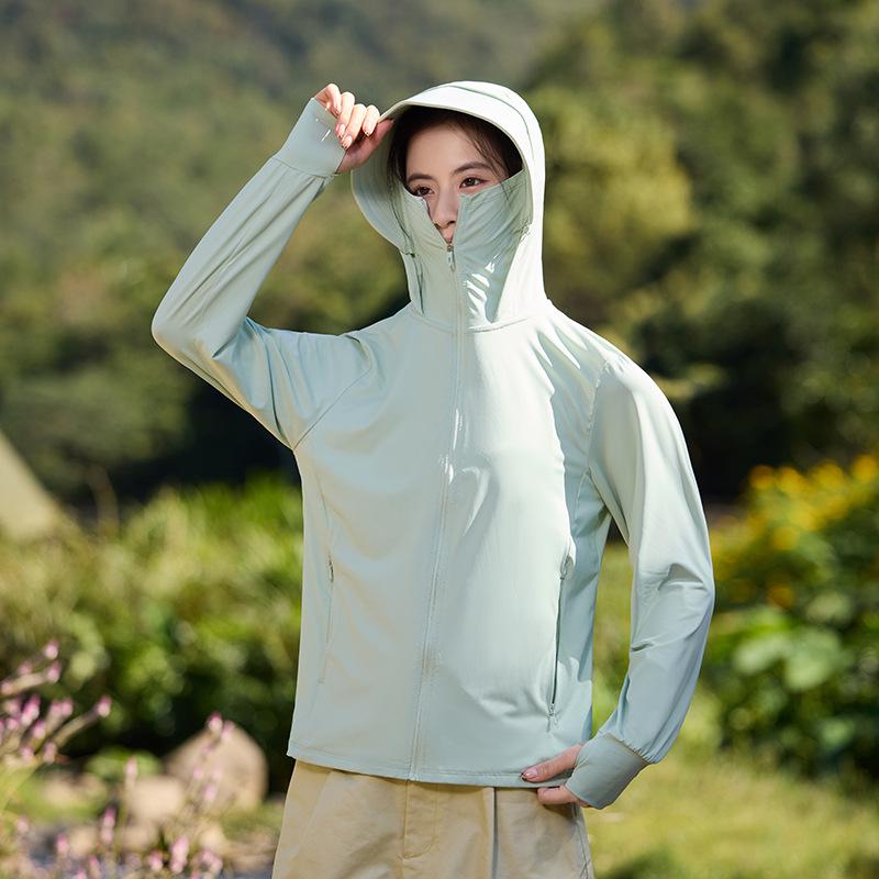 

Куртка из ледяного шелка с защитой от УФ-лучей для мужчин и женщин - Летняя легкая куртка-скин 2025 Large