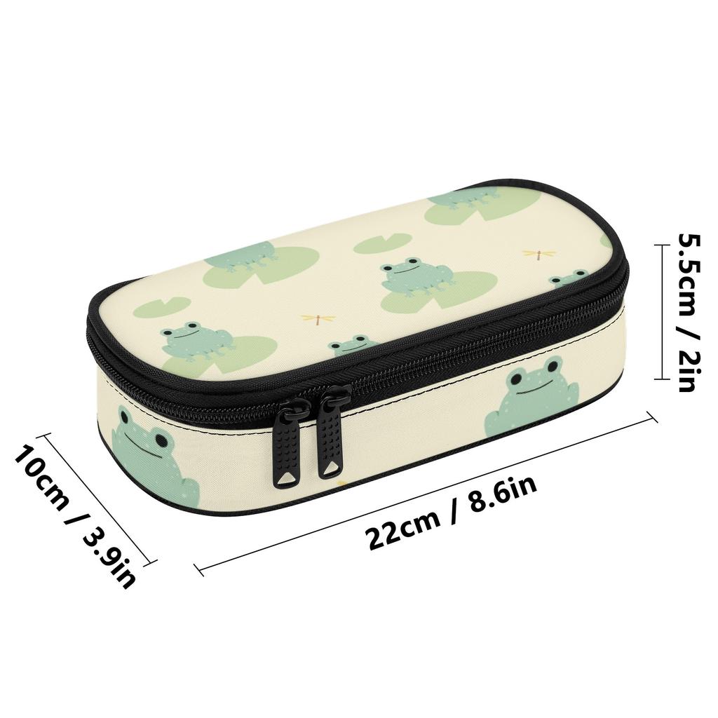 Pencil Case Large Capacity 300D Polyester Easy Open Zipper with Pen Slots Mesh Pocket and Spacious Main Compartment for Boys Girls