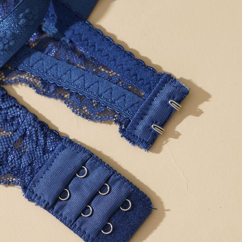 34-40 B/C Cup Plus Size Women Push Up Bra Lace Hollow Out Bralette Underwired Embroidery Lingerie Non-padded Sexy Underwear