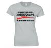 Zombie Apocalypse Pretending Im Not Excited Ladies TShirt New