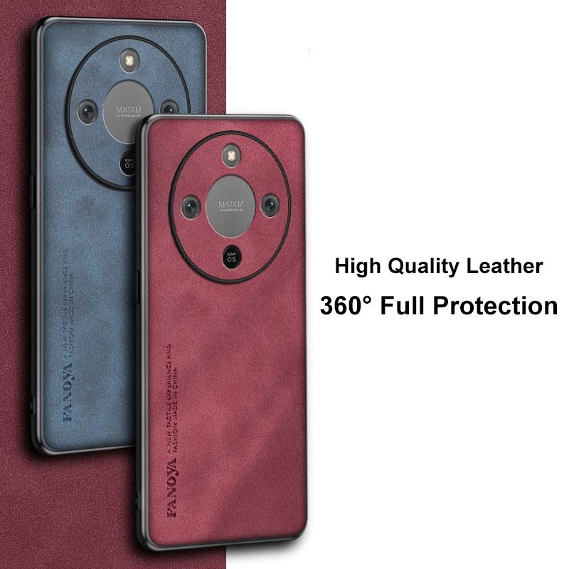 For Honor X9D Case Luxury PU Leather Phone Case For Honor X70 5G HonorX9D Back Cover Silicone Shockproof Full Protection Coque