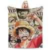 Anime One Piece Luffy Blankets Flannel Spring/Autumn   Multifunction Ultra-Soft Throw Blankets for Bedding Car Bedspreads