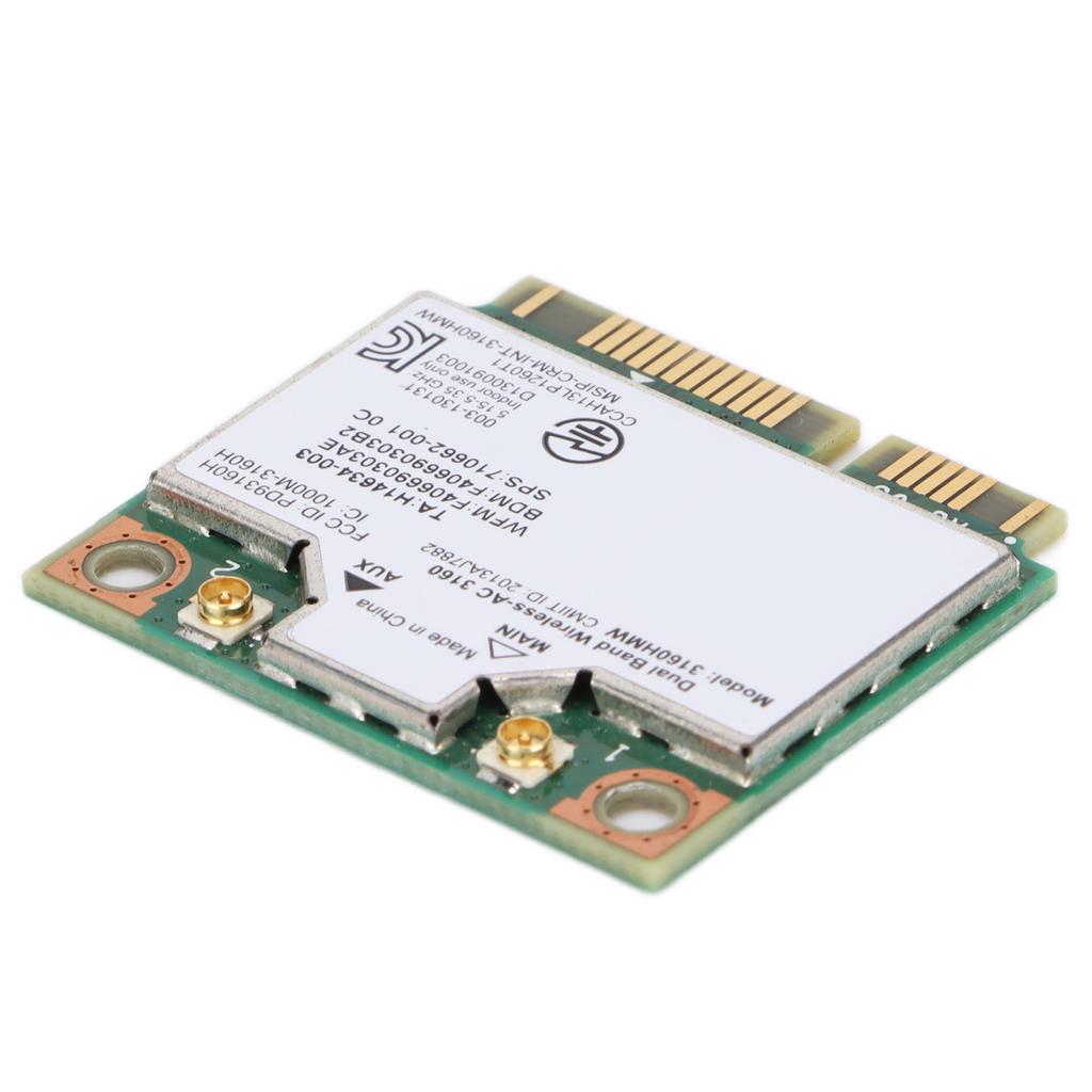 Wireless Card Dual Band 2.4GHz 5GHz Network Computer Accessories for Windows7 for Windws8 for Windows10