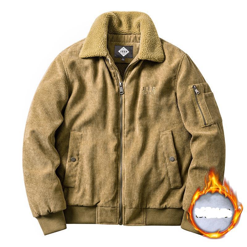 Men 'S Cotton -Padded Jacket Corduroy 