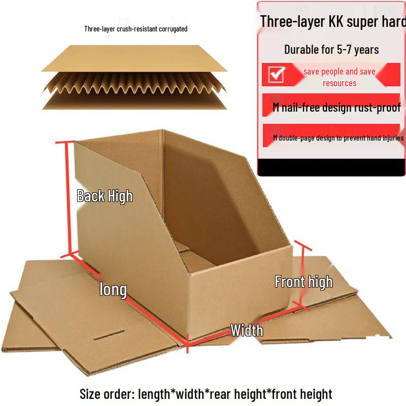 Five-Layer Super Hard Storage Organizer with Slanted Compartments for Warehouse or Supermarket