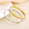 18K Gold-Plated Twisted Knot Stainless Steel Bracelet