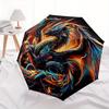 1pc Colorful Dragon Battle Automatic Opening and Closing Umbrella - Small Umbrella Suitable for Various Occasions C064